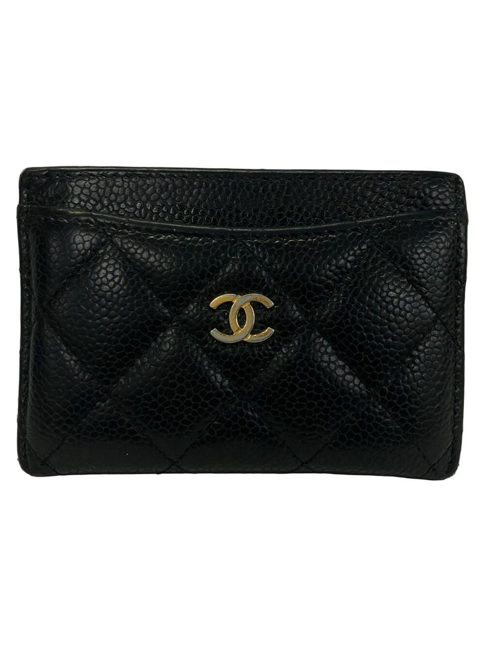 Chanel Matelasse Black Calfskin Card #364266C66B